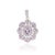 Elegant Floral Amethyst Pendant With Cubic Zirconia Accents - Caratandher For Sale - Image 10 of 14