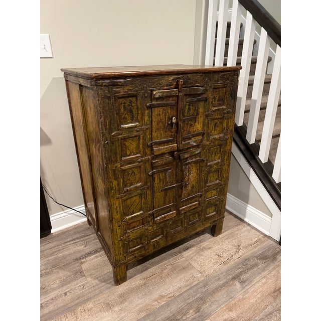 19th Century Indian Grain Storage Cabinet For Sale - Image 4 of 10