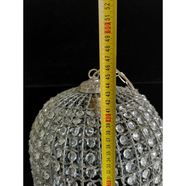 Vintage Glass Pendant Light, 1950s For Sale - Image 6 of 15