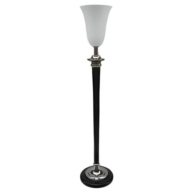 Glass Art Deco Floor Lamp by Mazda, Italy, 1930's For Sale - Image 7 of 18