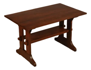 Gustav Stickley Mission Oak Trestle Library Table