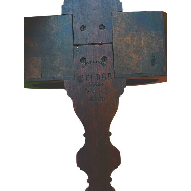 1940s Weiman Heirloom Mahogany Wall-Mounted Card Holder Display Umbrella Stand For Sale - Image 9 of 12