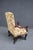 Wood Victorian Mahogany & Floral Armchair For Sale - Image 7 of 11