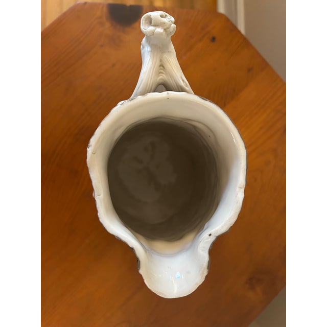 1850s t.j. & J. Mayer Convolvulus Stoneware Pitcher For Sale - Image 11 of 16