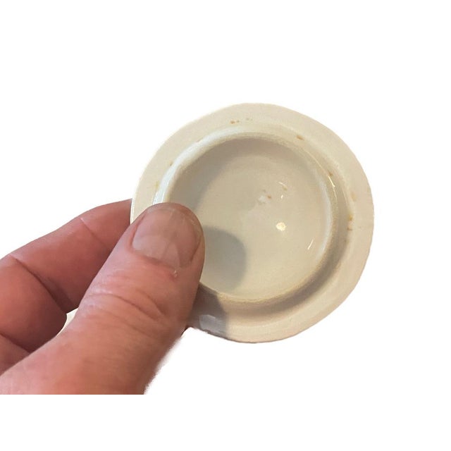 Ceramic Vintage Italian Este Ceramiche Basketweave Lidded Pot With Serpent Handles For Sale - Image 7 of 7