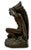 Large & Unusual Antique Native American Indian Motif Bronze Clad Bookends Signed Ruhl - Circa 1910s For Sale - Image 9 of 18
