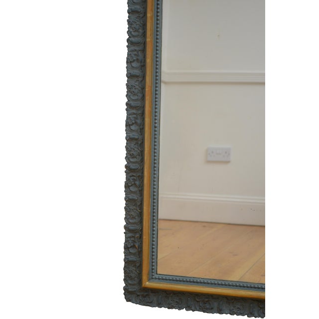 Gold Empire French Giltwood and Painted Pier Mirror, 1860 For Sale - Image 8 of 16