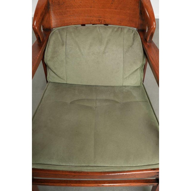 Art Nouveau Jugendstil Dining Chairs with Suede Upholstery from Schuitema, Set of 6 For Sale - Image 16 of 18