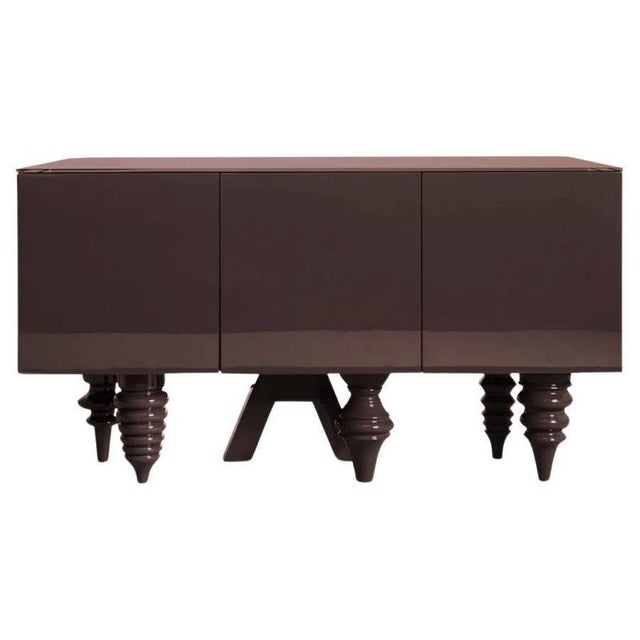 Multileg Sideboard Lacquered in Brown by Jaime Hayon for BD Barcelona For Sale - Image 13 of 13