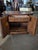 Chippendale Century Furniture Walnut Flip-Top Bar Cabinet Server With Black Laminate For Sale - Image 3 of 15