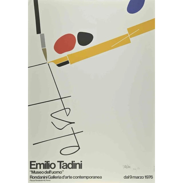 Emilio Tadini, Museum of Man, Screen Print and Lithograph, 1976 For Sale