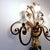 Wrought Iron and Glass Wall Lamp in the style of Maison Baguès For Sale - Image 14 of 16