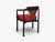 Edward Wormley, Horseshoe Chairs, Mahogany, Rosewood, Red Fabric, Usa, 1950s For Sale - Image 10 of 16