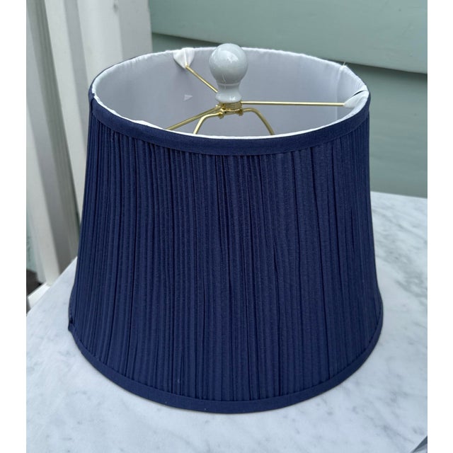Blue and White Ginger Jar Table Lamps - A Pair For Sale - Image 9 of 9