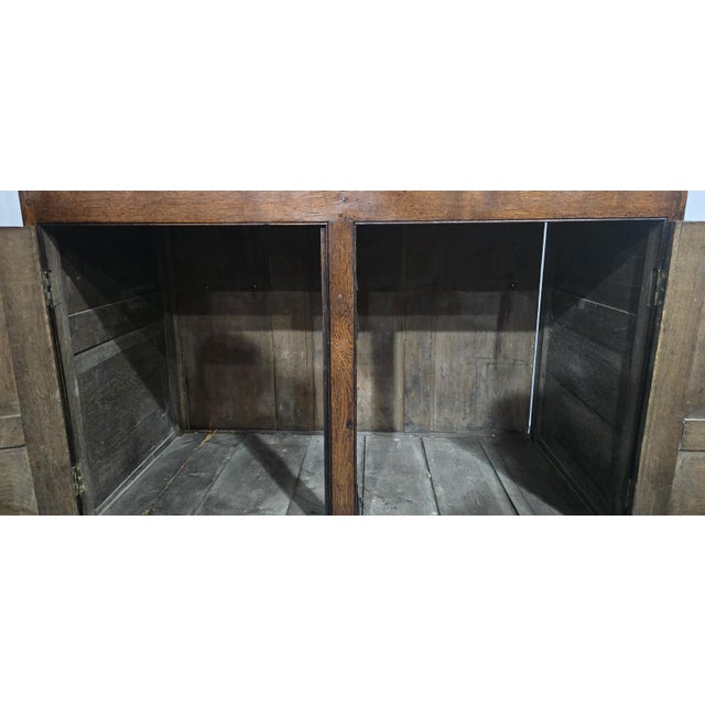 Georgian Oak Court Cupboard For Sale - Image 17 of 18