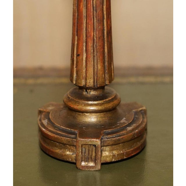 1900 Corinthian Pillar Desk Lamps Converted from Candelabras, Set of 2 For Sale - Image 13 of 17