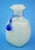 Glass 19th Century Milk Murano Glass Perfume Bottle with Blue Cameo attributed to Salviati & C. For Sale - Image 7 of 18