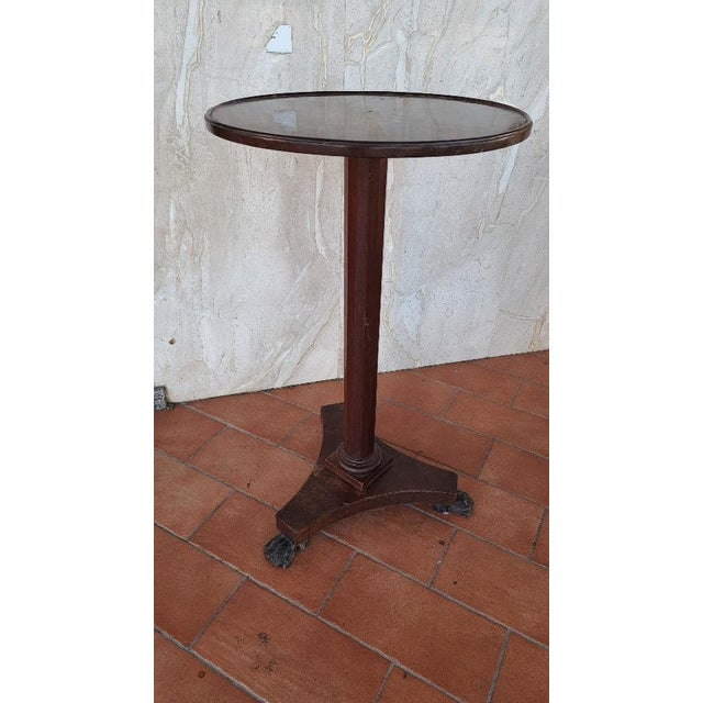 Brown Empire Style Coffee Table in Mahogany For Sale - Image 8 of 8