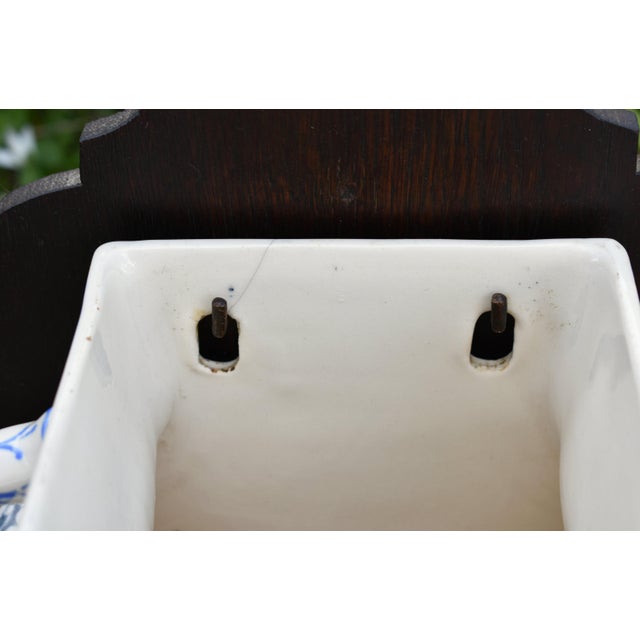 French Art Nouveau Ceramic Terre de Fer Wall Fountain from Longchamp, 1890s For Sale - Image 18 of 18