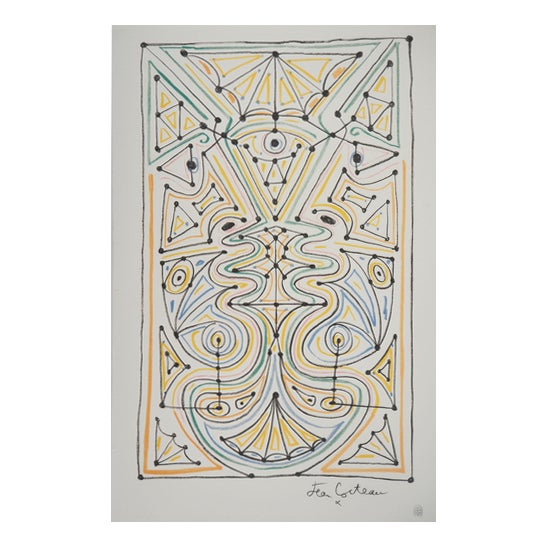 Jean Cocteau, The Kiss, Signed Lithograph For Sale