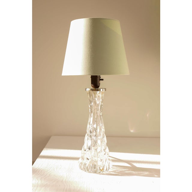 Crystal Glass Table Lamp by Carl Fagerlund for Orrefors For Sale - Image 15 of 15