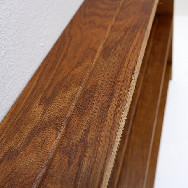 Arts & Crafts Style Pegged Wall Hung Shelves, 1960s For Sale - Image 3 of 13