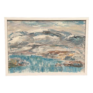 Erik Lo, Landscape, 1960s, Oil on Canvas, Framed For Sale