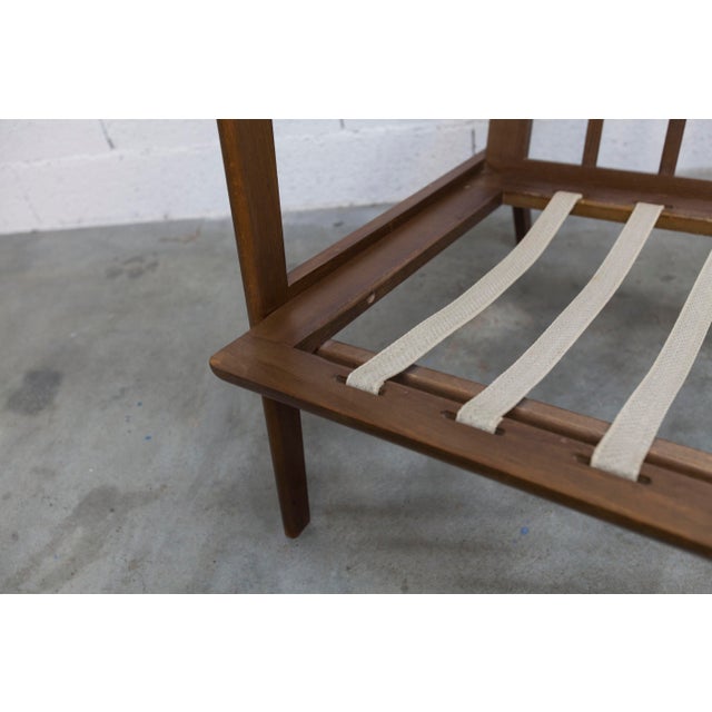 Scandinavian Teak Armchair with Tartan Fabric, 1960s For Sale - Image 10 of 18