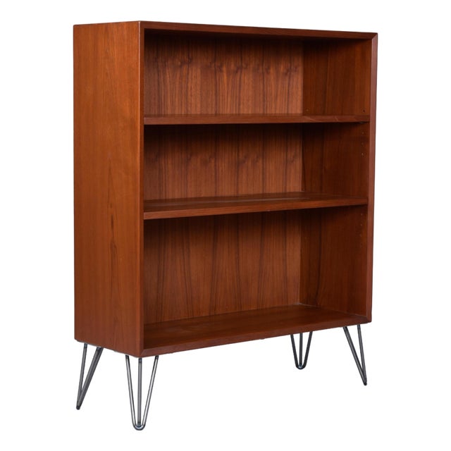 Mid-Century Modern Danish Teak Bookcase by Lyby Mobler For Sale