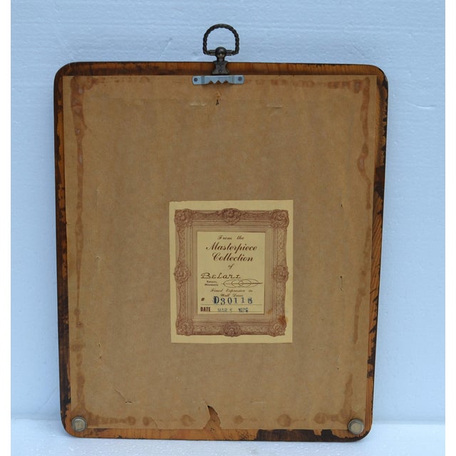 1976 Walnut Wood Belart Inc. Masterpiece Collection Hallway Wall Mirror Mid-Century Modern For Sale - Image 10 of 14