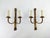Vintage French Brass Wall Lights with Candles, Set of 2 For Sale - Image 6 of 10