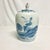 Mid 20th Century Mid-Century Chinoiserie Hollywood Regency Melon Jar With Lilly Pad, Hummingbirds For Sale - Image 5 of 9