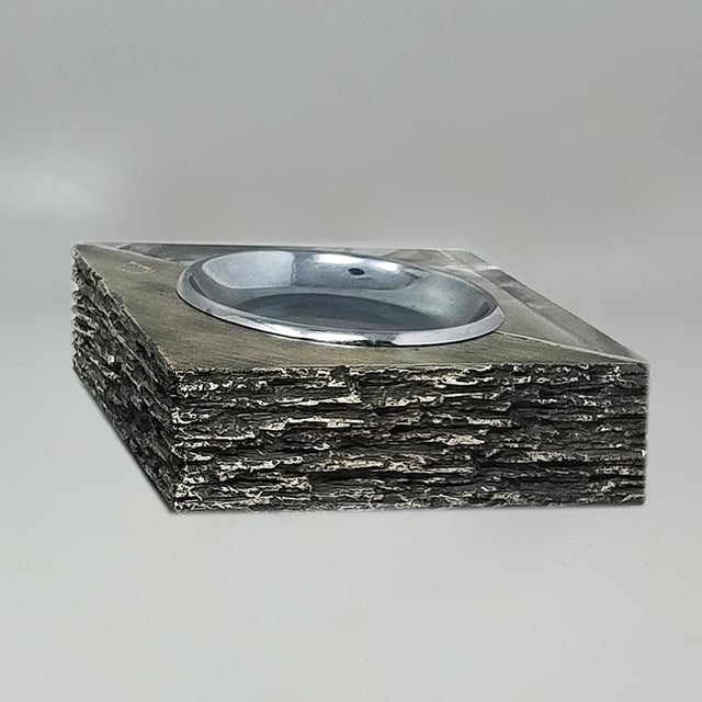 Vintage Italian Brutalist Smoking Set, 1970s, Set of 3 For Sale - Image 6 of 10