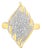 10K Yellow Gold Plated .925 Sterling Silver Diamond Cocktail Ring (3/4 Cttw, I-J Color, I2-I3 Clarity) - Size 7-1/4 For Sale