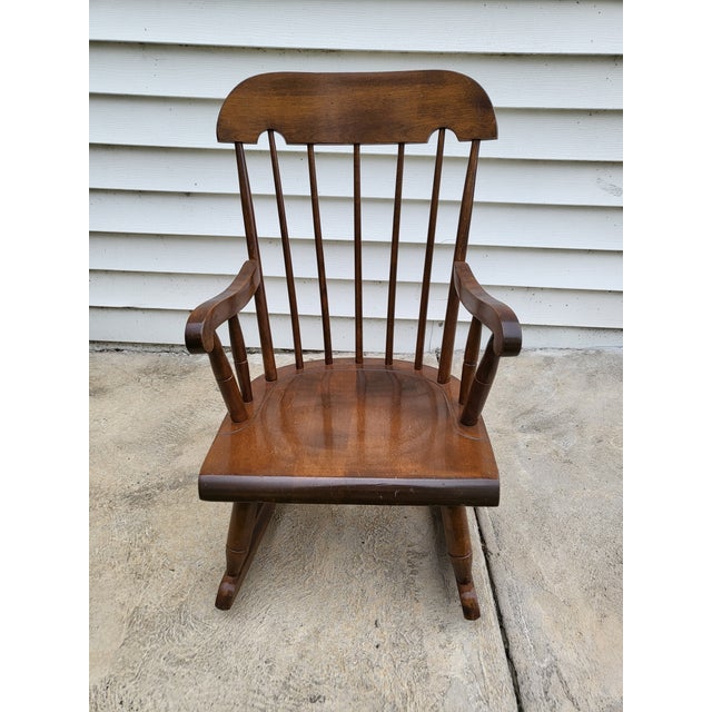 1970s Nichols & Stone Child Rocking Chair Chairish