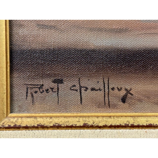 Still Life with Flowers & Fruit in a French Farmhouse Interior by French Artist 1992 Circa For Sale - Image 12 of 13