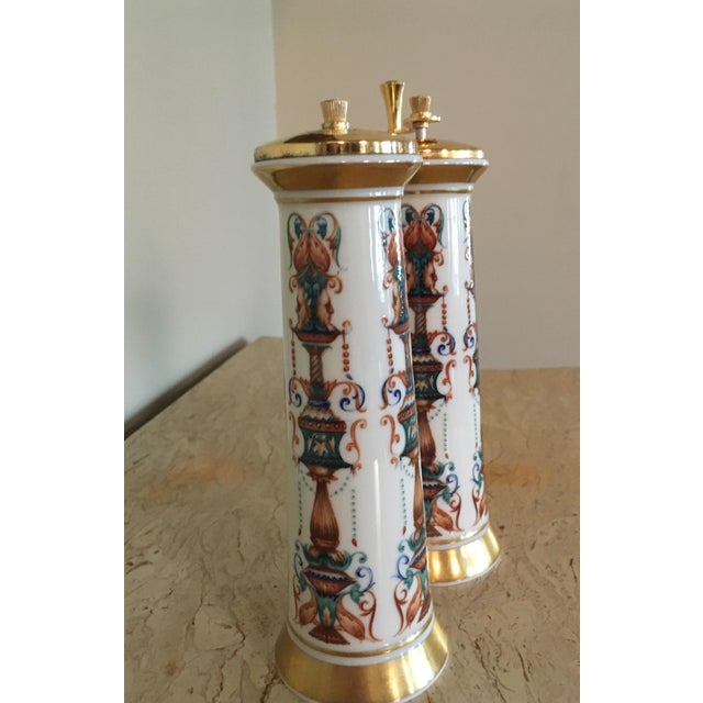 Porcelain Lenox Lido Salt & Pepper Mill Set A Pair Chairish