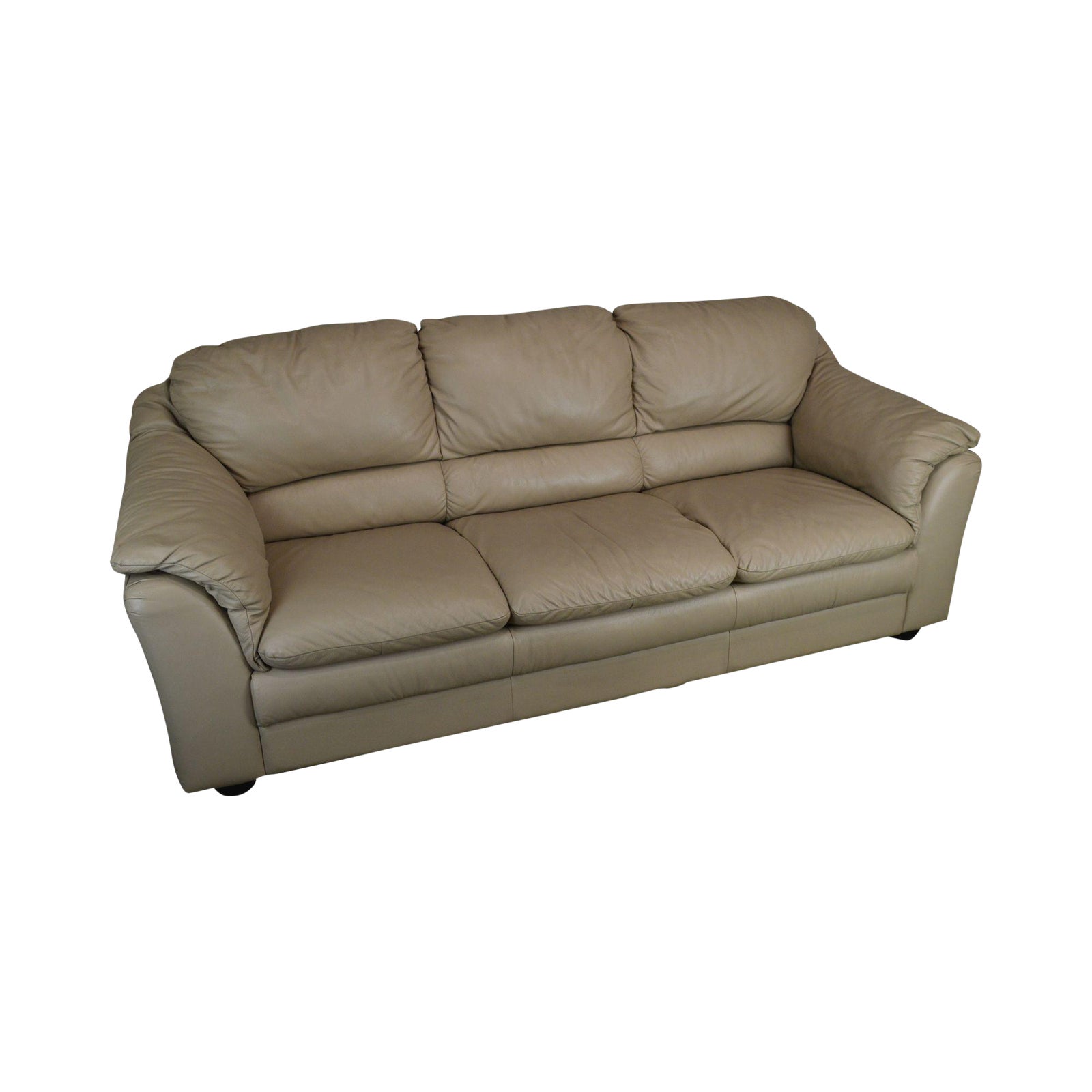 Natuzzi Italian Modern Leather Vintage Sofa Chairish