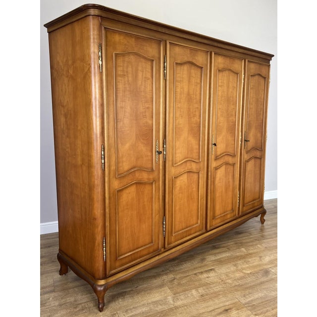 Vintage French Louis XVI Style Wardrobe For Sale - Image 9 of 13