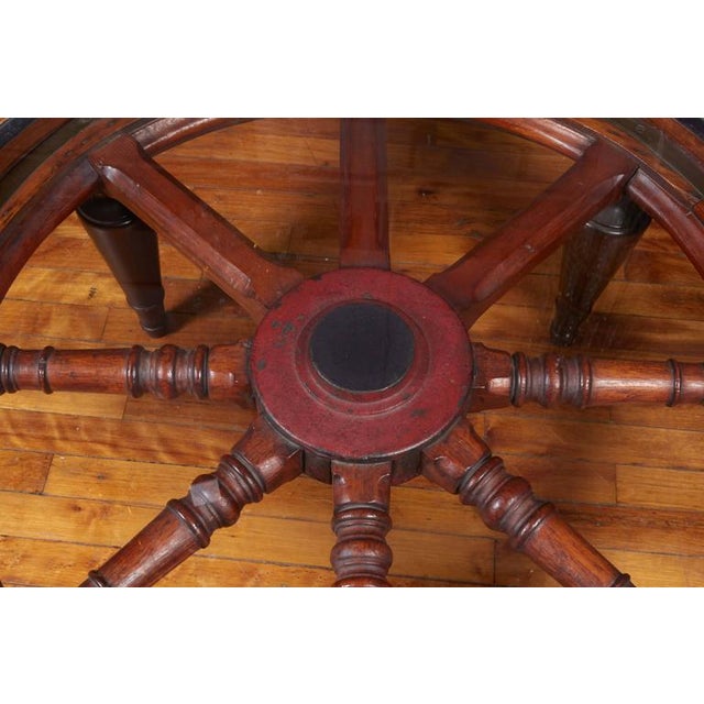 Antique Ship's Wheel Coffee Table Chairish