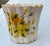 Mid-Century Modern Vee Jackson Yellow Floral Ceramic Cachepot Planter, Signed by Artist For Sale - Image 3 of 9