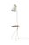 Cone floor lamp with table warm white by warm nordic dimensions: d28 x w33 x h144 cm material: lacquered steel, solid...