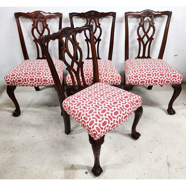 Chippendale Kindel Chippendale Dining Chairs For Sale - Image 3 of 13