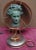 1940's French Regency Large Bronze Bust of Beethoven W/ Lyre Bouillote Table Lamp For Sale - Image 10 of 12