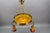 Art Nouveau French Brass Chandelier with Pâte De Verre Glass by Noverdy, 1920s For Sale - Image 10 of 18