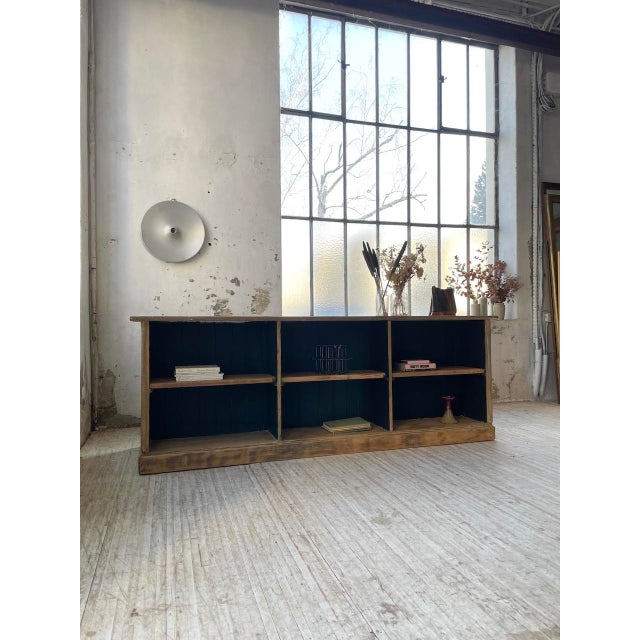 Black Two-Sided Counter with Oak Boxes, 1950s For Sale - Image 8 of 18