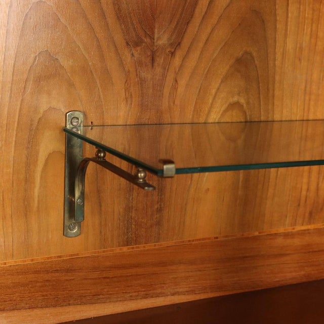 Wood Art Deco Credenza in Walnut and Walnut Burl For Sale - Image 7 of 16