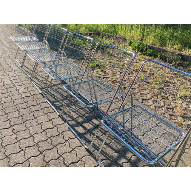 1980s Vintage Model Rappen Folding Chairs by Niels Gammelgaard for Ikea, 1978, Set of 6 For Sale - Image 5 of 18