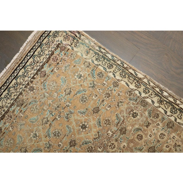 Bidjar Mini Square Rug no. j5138 For Sale - Image 4 of 5
