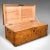 This is an antique military trunk. An English, camphorwood chest or blanket box, dating to the late Victorian period,...